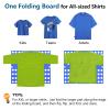 Geniusidea Shirt Folding Board T Shirt Folder for Adults Laundry Room Tough PP Plastic Folding Tool 27.16"x22.44" Easy to Fold Clothes into a Uniform Size, Blue view 2