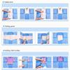 Geniusidea Shirt Folding Board T Shirt Folder for Adults Laundry Room Tough PP Plastic Folding Tool 27.16"x22.44" Easy to Fold Clothes into a Uniform Size, Blue view 3