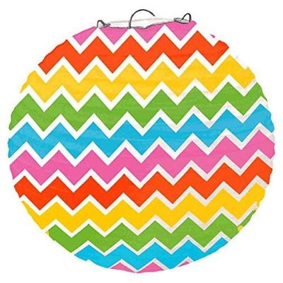 Multi-Color Paper Lantern, 15.5", 1ct