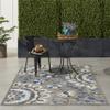 Nourison Home Aloha Grey Multicolor 3'6" x 5'6" Area Rug - Easy Clean, Non Shedding, Bed Room, Living Room, Dining Room, Kitchen (4' x 6') view 1