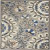 Nourison Home Aloha Grey Multicolor 3'6" x 5'6" Area Rug - Easy Clean, Non Shedding, Bed Room, Living Room, Dining Room, Kitchen (4' x 6') view 2