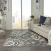 Nourison Home Aloha Grey Multicolor 3'6" x 5'6" Area Rug - Easy Clean, Non Shedding, Bed Room, Living Room, Dining Room, Kitchen (4' x 6') view 3