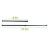 6 Pack Tension Rods, Adjustable Spring Steel Cupboard Bars Tension Curtain Rod Shower Rod Extendable Width 15.7-28 Inches (Black) view 2