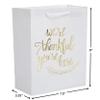 THANKFUL WHITE W/GOLD FOIL KRAFT BAGS view 2