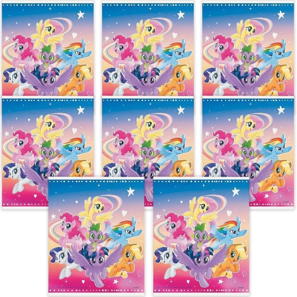 Fun Express - My Little Pony Loot Bags, 8ct for Birthday - Party Supplies - Licensed Tableware - Misc Licensed Tableware - Birthday - 8 Pieces