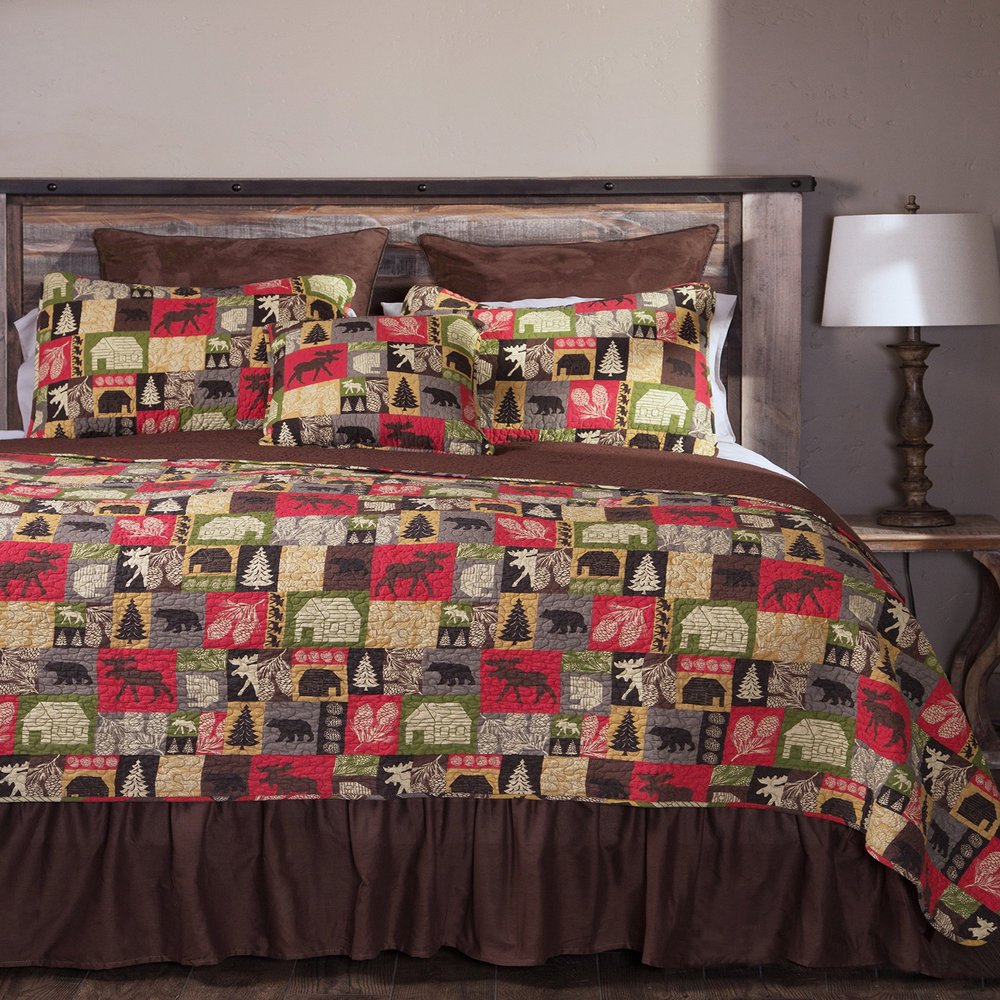 Carstens, INC JQ319 Quilt Set, Brown