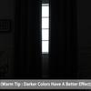 Yakamok Blackout Curtains for Bedroom,Thermal Insulated Blackout Grommet Top Drapes for Living Room,Black,52x45 Inch, 2 Panels view 2