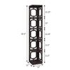 Convenience Concepts Omega 5 Tier Corner Bookcase, Espresso view 3