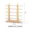 Multi Layers Wooden Sunglasses Display Stands, Eyeglasses Rack Organizer, Glasses Holder Storage Stand, Sun Glasses Showcase, Jewellery Display Rack Shelf, 6-12 Pair Glasses Frame Holder (5 Layers) view 3