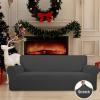 Easy-Going Stretch Oversized Sofa Slipcover 1-Piece Sofa Cover Furniture Protector Couch Soft with Elastic Bottom for Kids, Polyester Spandex Jacquard Fabric Small Checks Dark Gray view 2
