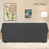 Easy-Going Stretch Oversized Sofa Slipcover 1-Piece Sofa Cover Furniture Protector Couch Soft with Elastic Bottom for Kids, Polyester Spandex Jacquard Fabric Small Checks Dark Gray view 4