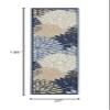 Nourison Home Aloha Indoor/Outdoor Blue/Multicolor 2'3" x 10' Area Rug, Tropical, Botanical, Easy Cleaning, Non Shedding, Bed Room, Living Room, Dining Room, Deck, Backyard, Patio (2x10) view 2