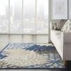 Nourison Home Aloha Indoor/Outdoor Blue/Multicolor 3'6" x 5'6" Area Rug, Tropical, Botanical, Easy Cleaning, Non Shedding, Bed Room, Living Room, Dining Room, Deck, Backyard, Patio (3x5) view 4