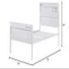 Acme Cargo Full Panel Kids Bed in White view 3