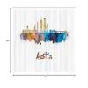 Ambesonne Austin Shower Curtain, Typographic Design with Paint Splatters Illustrated in an Composition, Cloth Fabric Bathroom Decor Set with Hooks, 69" W x 84" L, White Cream view 3