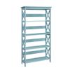 Convenience Concepts Oxford Bookcase 31.5" - 5-Tier Farmhouse Bookcase for Living Room, Modern Family Room Media & Display Storage Organizer for Home Office Library, Tall Shelving Unit, Sea Foam Blue view 1