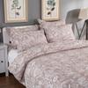 3 PC Floral Bedspread Set Brown Floral Quilt Shams Set 90 x 98 Inches Bed Coverlet Set for Women Queen Size Women Gift Idea view 2