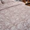 3 PC Floral Bedspread Set Brown Floral Quilt Shams Set 90 x 98 Inches Bed Coverlet Set for Women Queen Size Women Gift Idea view 4