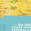 Best Maps Ever New Mexico State & Federal Lands Map Poster (18x24, Satin, Yellow) view 2