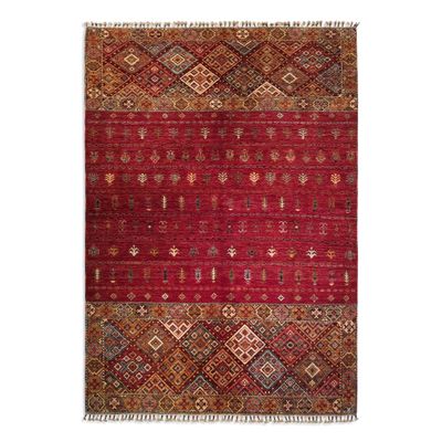 5'9 x 8'3 Afghan Saddlebag Design Rug