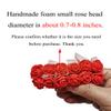 Artfen Mini Fake Rose Flower Heads 144pcs Mini Artificial Foam Roses DIY Wedding Flowers Accessories Make Bridal Hair Clips Headbands Dress (Bottom add Gauze) Black view 3