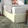 Ivory Full XL Size Luxury Tailored Bed Skirt - 14" Drop Pleated Bed Skirts Double Brushed Premium Microfiber - Bed Frame and Box Spring Cover - Easy Fit, Wrinkle, Fade, Stain Resistant Bedskirt view 4