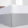 Light Grey King Size Luxury Tailored Bed Skirt - 16" Drop Pleated Bed Skirts Double Brushed Premium Microfiber - Bed Frame and Box Spring Cover - Easy Fit, Wrinkle, Fade, Stain Resistant Bedskirt view 1