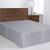 Light Grey King Size Luxury Tailored Bed Skirt - 16" Drop Pleated Bed Skirts Double Brushed Premium Microfiber - Bed Frame and Box Spring Cover - Easy Fit, Wrinkle, Fade, Stain Resistant Bedskirt view 2