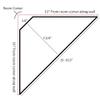 AmazingNextDoor Corner Shelf Floating 15.5" (Espresso) view 2