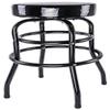 JEGS Heavy Duty Bar Stool - 28.5" High With 14 Inch 360 Degree Swivel - Vinyl Padded Logo Seat - Up to 300lb Capacity for Garage and Workshop view 3