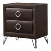 Acme Tablita 2-Drawer Wooden Nightstand in Dark Merlot view 1
