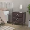 Acme Tablita 2-Drawer Wooden Nightstand in Dark Merlot view 2