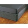 Belledorm Faux Suede Divan Base Wrap (19in) (Twin) (Chocolate) view 2