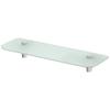 Deltana BBS1575-14 SoBe 15 3/4" Frosted-Glass Bathroom Shelf in Polished Nickel view 1