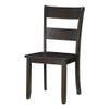 Acme Haddie Dining Side Chair in Distressed Walnut (Set of 2) view 1