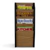 Wooden Mallet Cascade 4 Pocket Magazine Rack, Black/Light Oak view 3