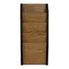 Wooden Mallet Cascade 4 Pocket Magazine Rack, Black/Light Oak view 4