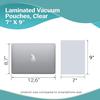 APQ Pack of 1000 Co-Extruded Vacuum Pouches, Clear 7 x 9. Vacuum food bags 7x9. 3 mil Thickness. USDA approved. Polyethylene bags for packing and storing. Perfect for Industrial, food service. view 4