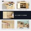 Shirai Sangyo FUL-8055DHNA Cabinet, Cupboard, Kitchen Storage, Freely Mix and Match with the Same Series, Perfect Size for Rooms Living Alone or Small Spaces, Natural Brown Wood Grain Pattern, Basic Design, Width 22.2 x Depth 11.6 x Height 31.5 inche view 4