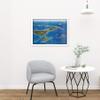 Macdonald 1958 Map Cape Cod Islands Bird's Eye Artwork Framed Wall Art Print 18X24 Inch view 2
