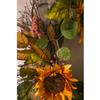 Cypress Home Sunflowers and Spiral Vines Harvest Fall Artificial Indoor Wreath, 22 x 22 inches view 4