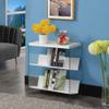 Convenience Concepts Soho Bookcase, White / Glass view 2