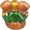 Exotic India Lord Ganesha with Large Ears - Brass Statue - Color Henna Touch Color view 3