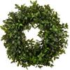 Admired By Nature 19" Artificial English Boxwood Wreath - Spring/Summer Wreaths for Front Door, Farmhouse, Wedding, Home & Holidays Decor view 1