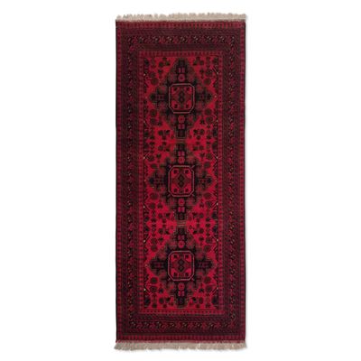 2'7 x 6'4 Afghan Kunduz Runner Rug