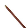 Victorian Walking Stick Cane Brass Handle with Brown Wooden Cane Vintage Collection view 2