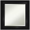 Amanti Art Black Bathroom Mirror for Over Sink, 26x22 Grand Black Rectangle Vanity Mirror, Small Casual Frame, Hangs Horizonally and Vertically, Bathroom Wall Decor, Beveled Edge view 1