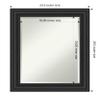 Amanti Art Black Bathroom Mirror for Over Sink, 29x23 Shipwreck Black Rectangle Vanity Mirror, Medium Country Rustic Frame, Hangs Horizonally and Vertically, Bathroom Wall Decor, Beveled Edge view 4