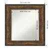 Amanti Art Bronze Bathroom Mirror for Over Sink, 32x26 Ballroom Bronze Rectangle Vanity Mirror, Medium Traditional Frame, Hangs Horizonally and Vertically, Bathroom Wall Decor, Beveled Edge view 4