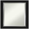 Amanti Art Black Bathroom Mirror for Over Sink, 29x23 Eva Black Silver Rectangle Vanity Mirror, Medium Modern Frame, Hangs Horizonally and Vertically, Bathroom Wall Decor, Beveled Edge view 1